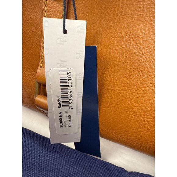 Dooney & Bourke Women's Florentine Leather Vachetta Small Satchel in Natural - Picture 9 of 16